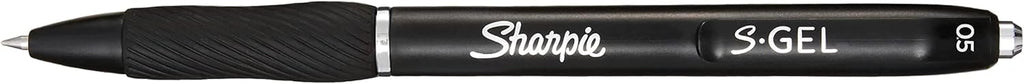 Sharpie S-Gel, Gel Pens, Fine Point (0.5 mm), Black Ink Gel Pen, 4 Count
