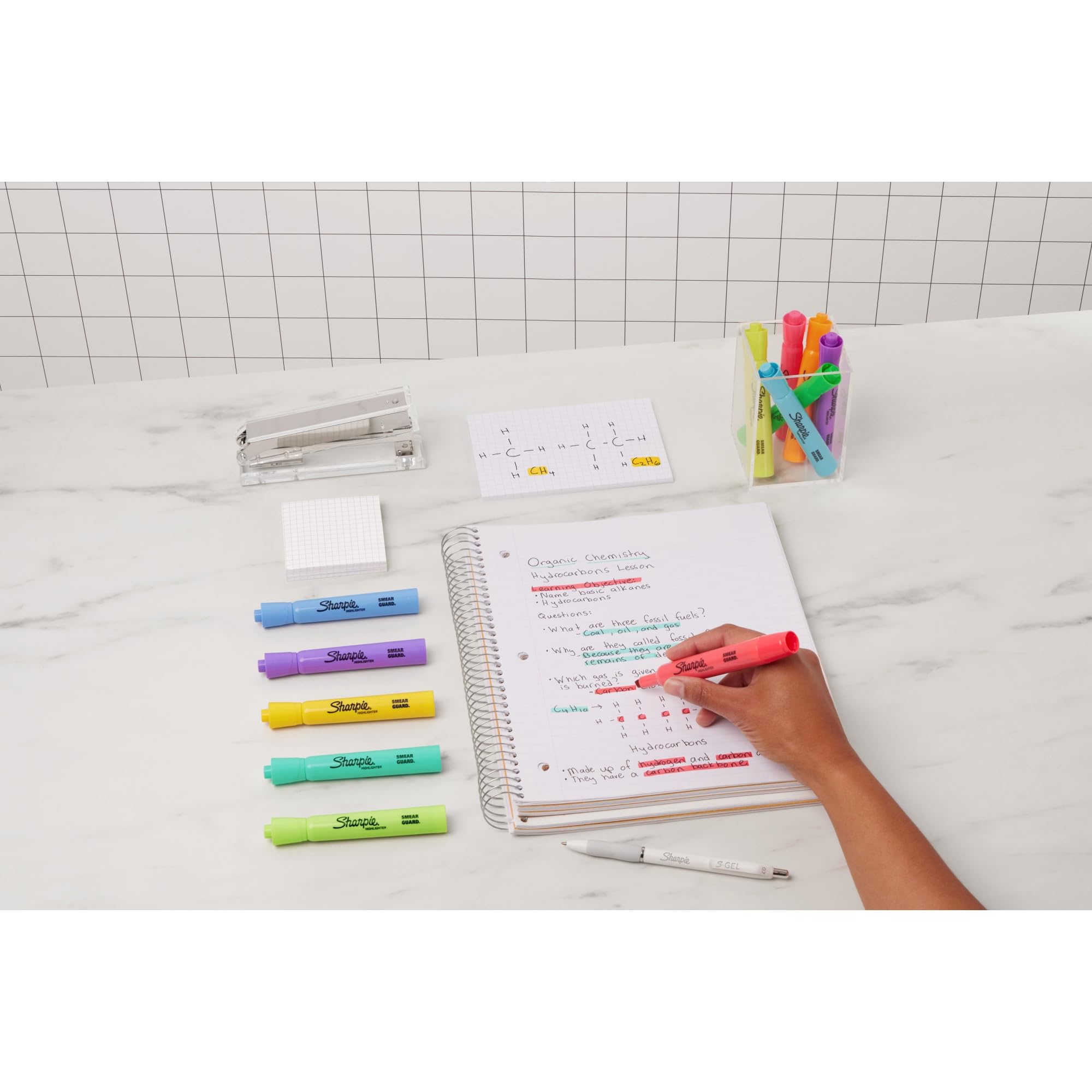 Sharpie Tank Highlighters, Chisel Tip, Assorted Colours, 12 Count