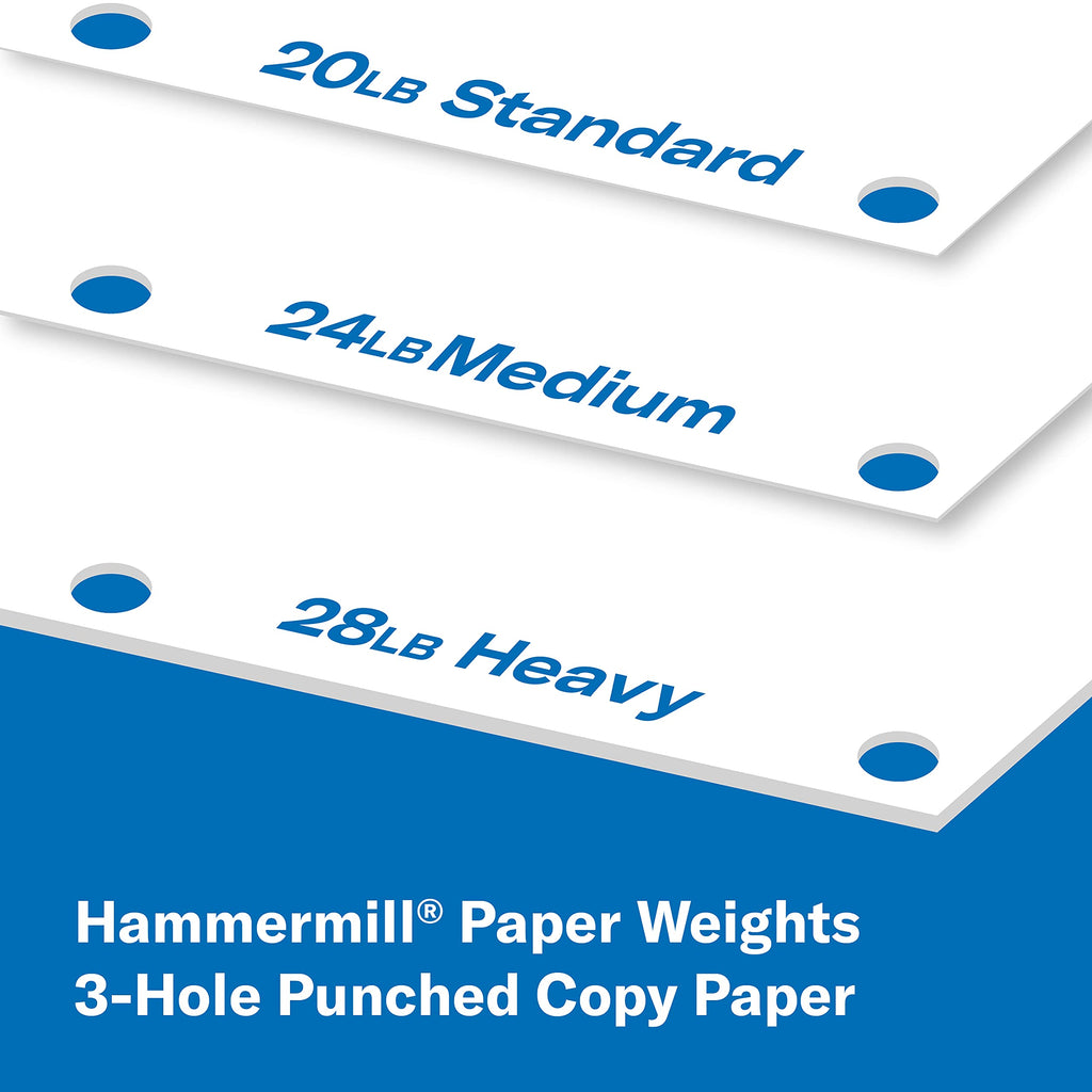 Hammermill Printer Paper, 20 lb Copy Paper, 8.5 x 11 - 5 Ream (2,500 Sheets) - 92 Bright, Made in the USA