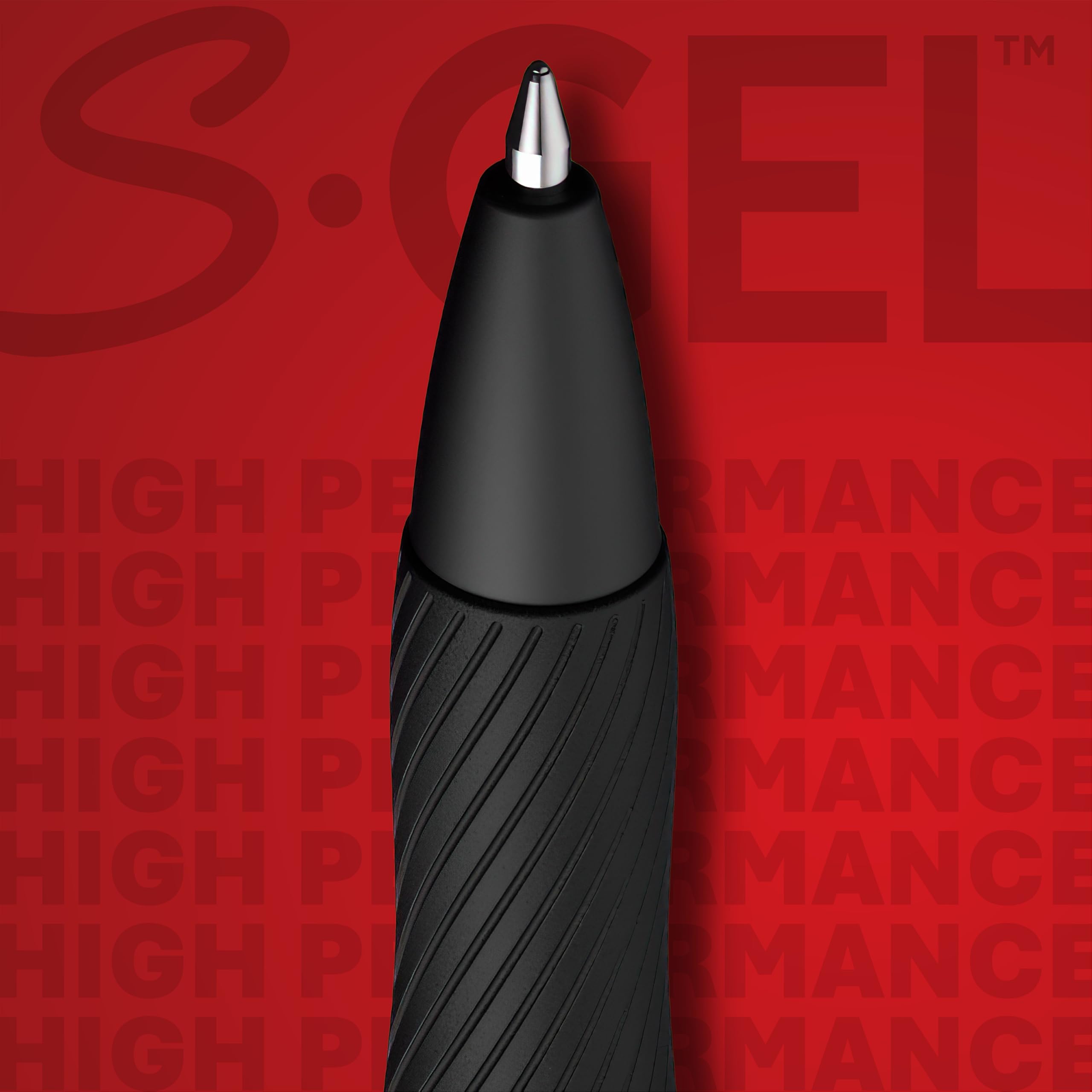 Sharpie S-Gel, Gel Pens, Medium Point (0.7mm), Black Ink Gel Pen, 12 Count