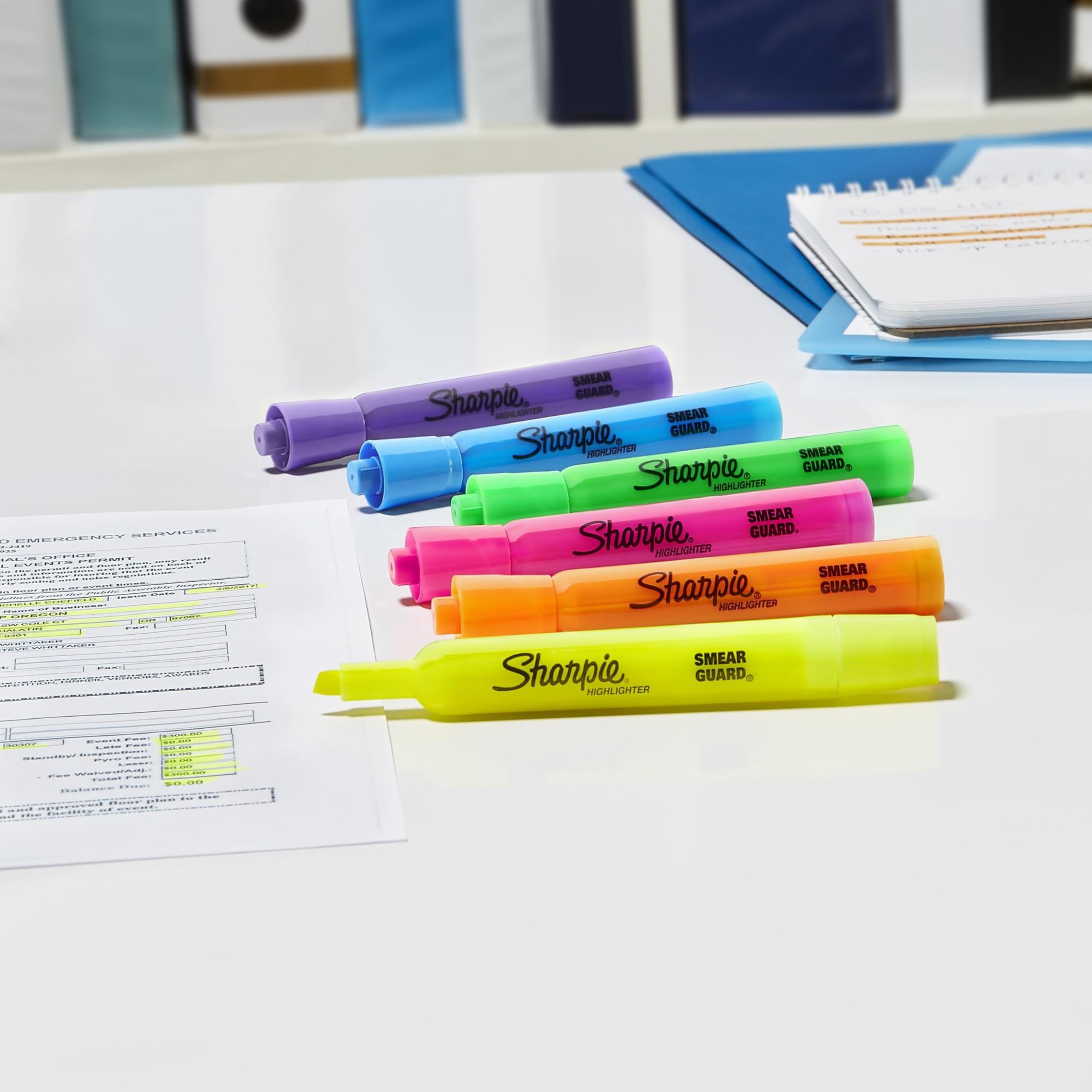 Sharpie Tank Highlighters, Chisel Tip, Assorted Colours, 12 Count