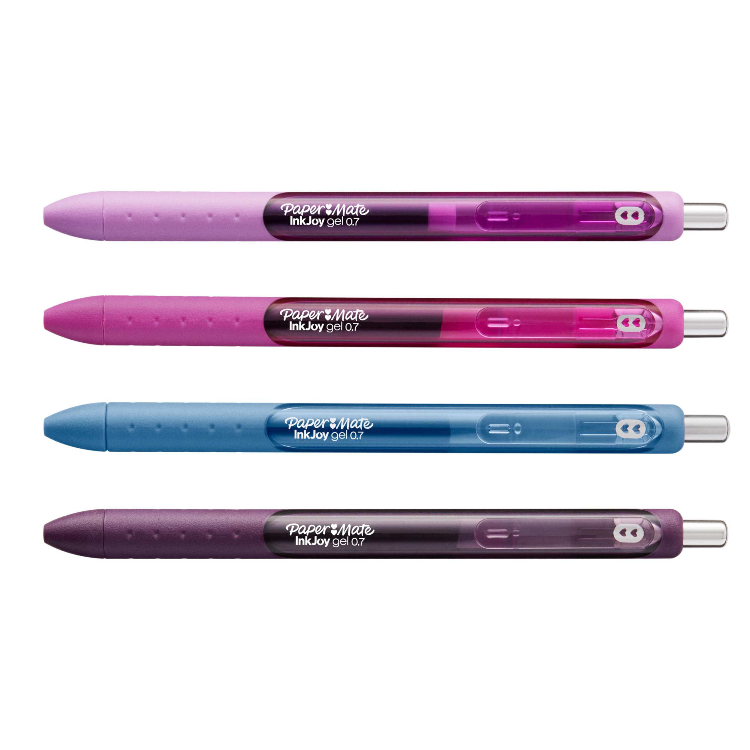 Paper Mate InkJoy Gel Pens, Candy Pop Colours, Medium (0.7mm) Point, Retractable, 4 Count