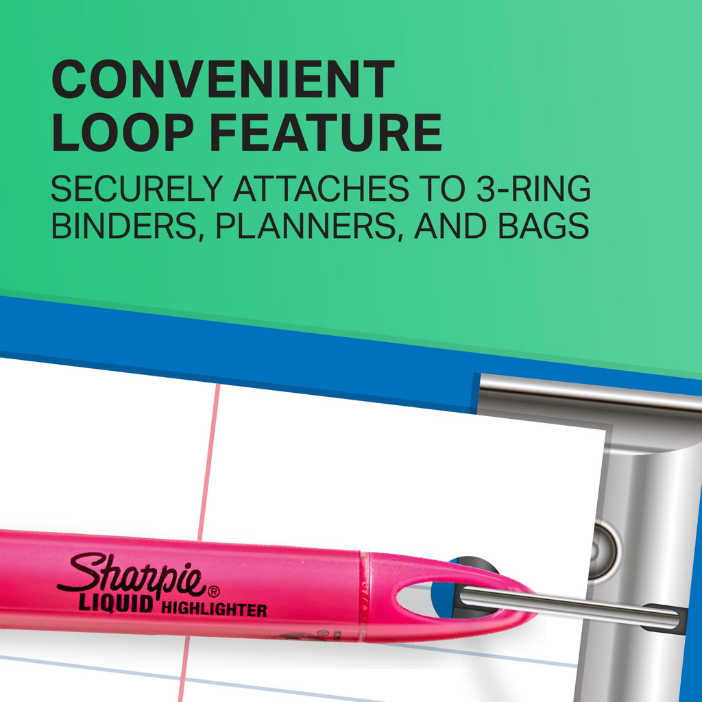 Sharpie Liquid Highlighters, Chisel Tip, Assorted Colours, 10 Count