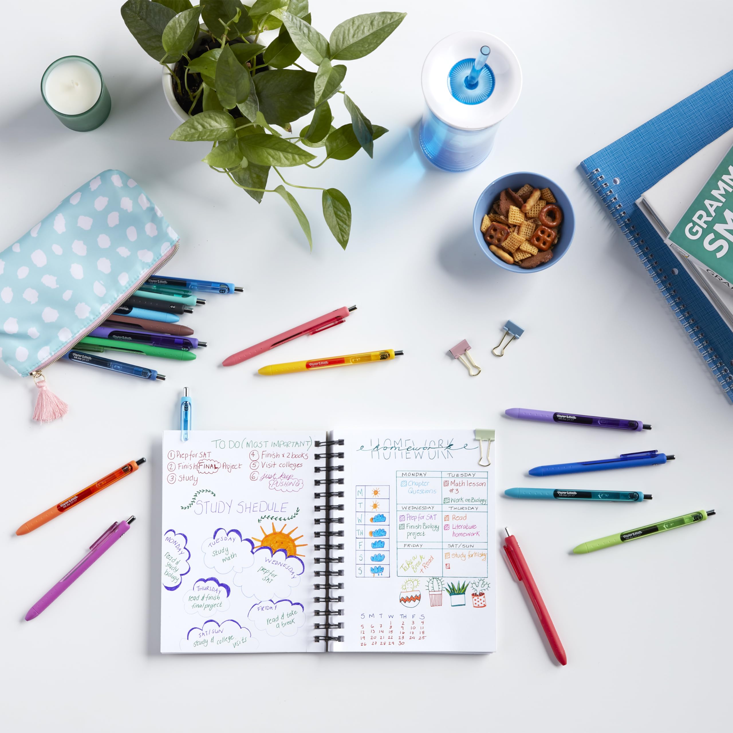 Paper Mate InkJoy Gel Pens, Candy Pop Colours, Medium (0.7mm) Point, Retractable, 4 Count