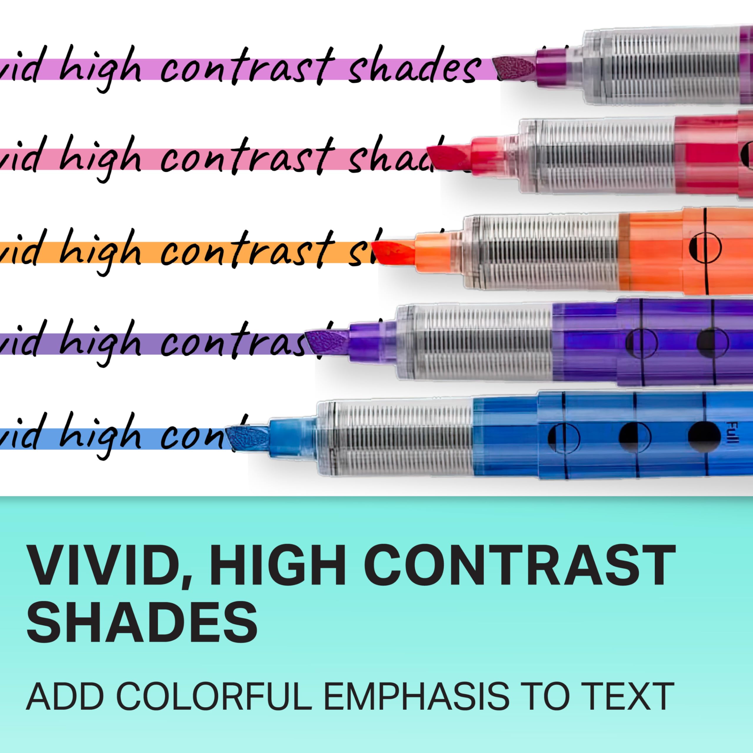 Sharpie Liquid Highlighters, Chisel Tip, Assorted Colours, 10 Count