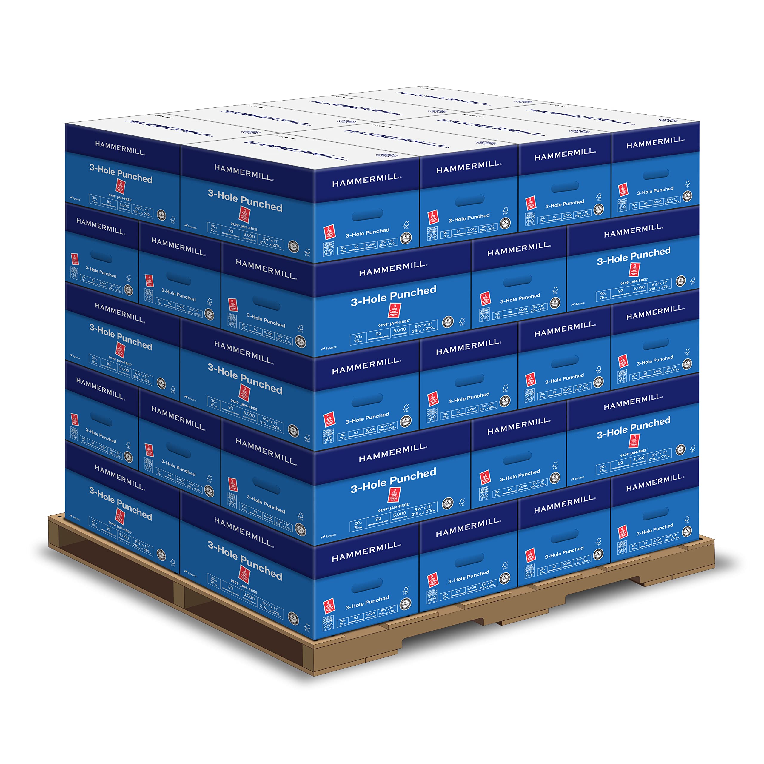 Hammermill Printer Paper, 20 lb Copy Paper, 8.5 x 11 - 5 Ream (2,500 Sheets) - 92 Bright, Made in the USA