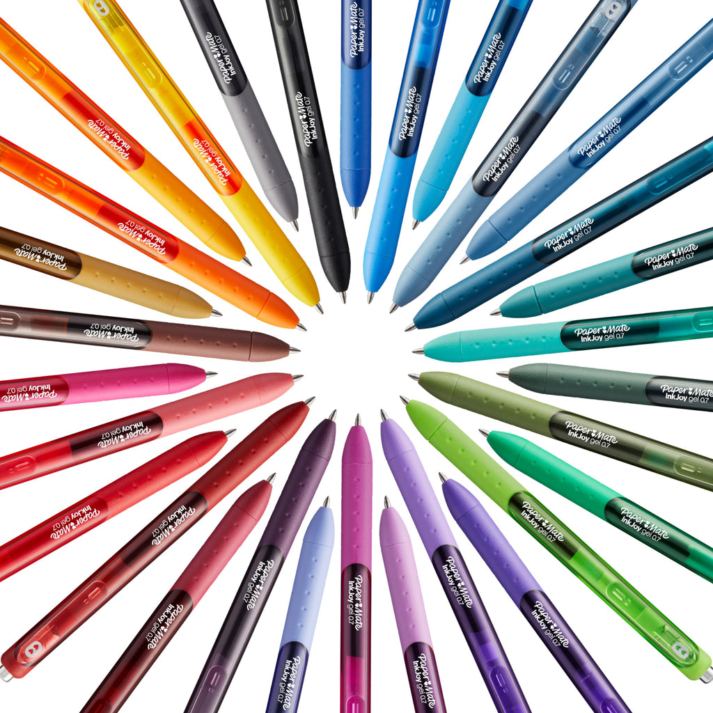 Paper Mate InkJoy Gel Pens, Candy Pop Colours, Medium (0.7mm) Point, Retractable, 4 Count
