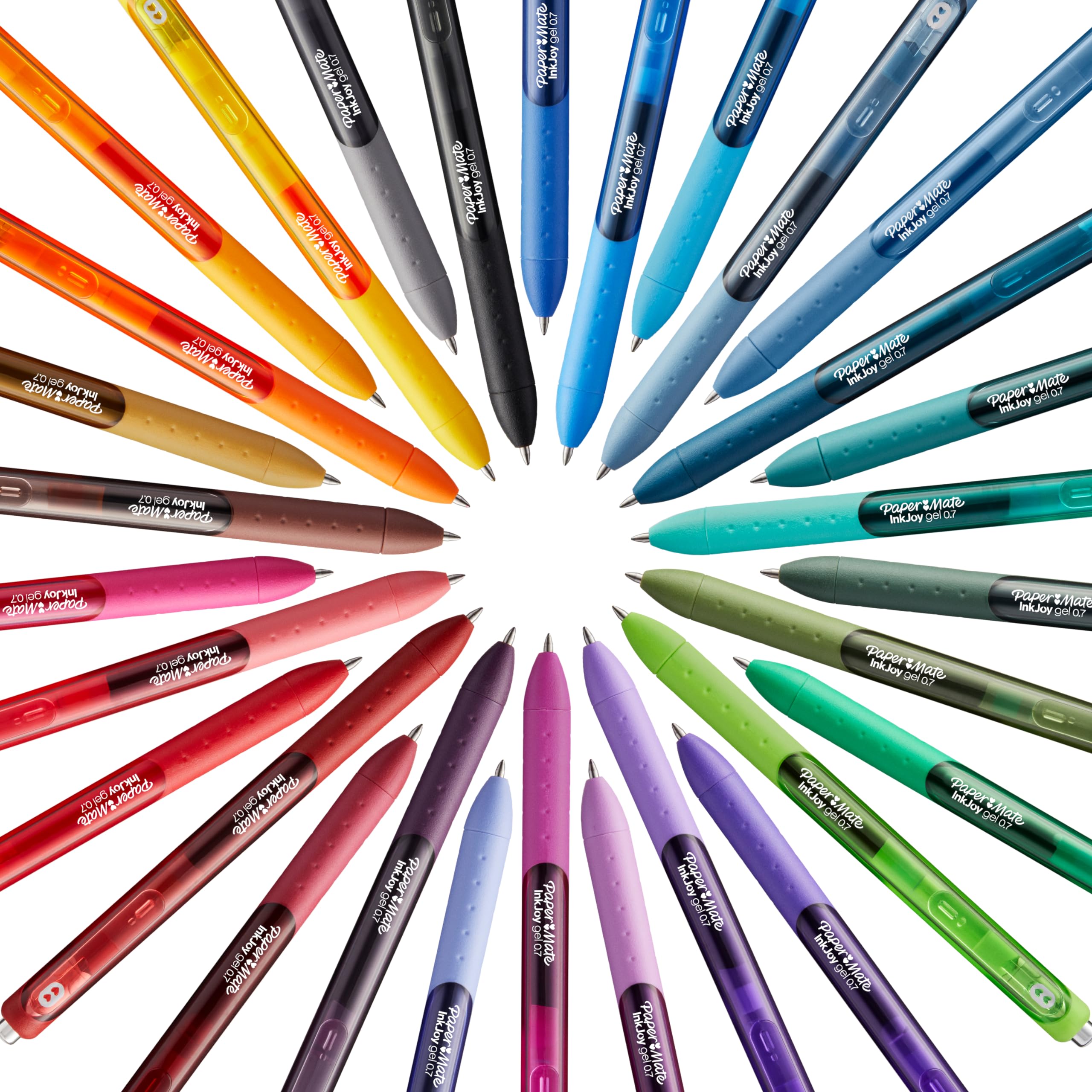 Paper Mate InkJoy Gel Pens, Candy Pop Colours, Medium (0.7mm) Point, Retractable, 4 Count