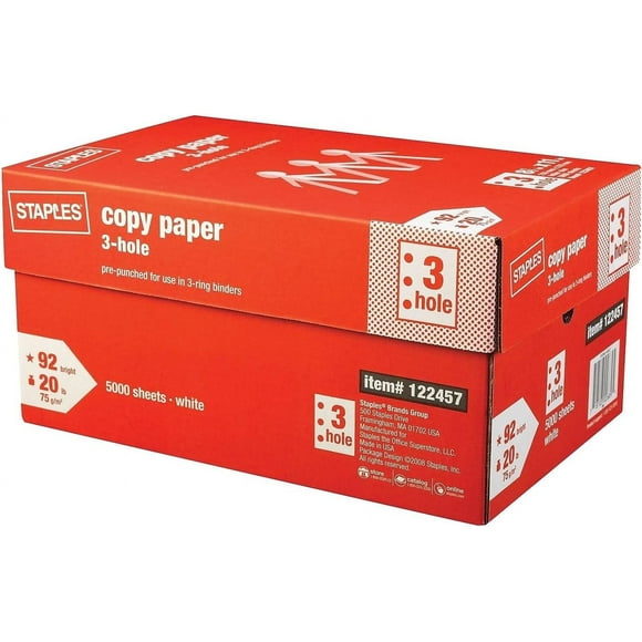 3-hole copy paper 5000 sheet case