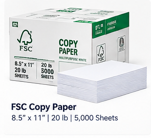 FSC copy paper 5000 sheet case