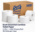 Scott Essential coreless toilet paper case