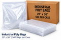 Industrial Poly Bags 20 x 30 inches 500 bags per case
