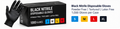 black nitrile disposable gloves 1000 case